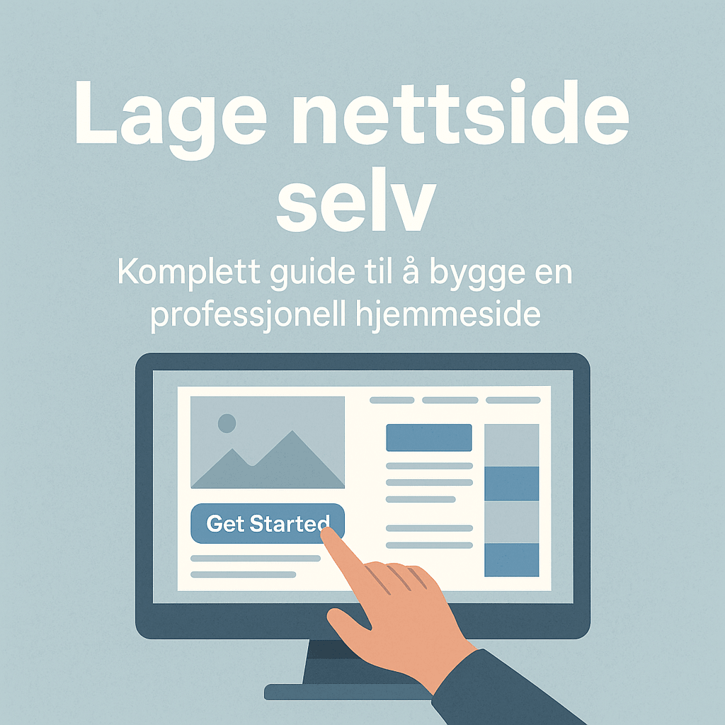 Lage nettside selv – egen webside steg for steg
