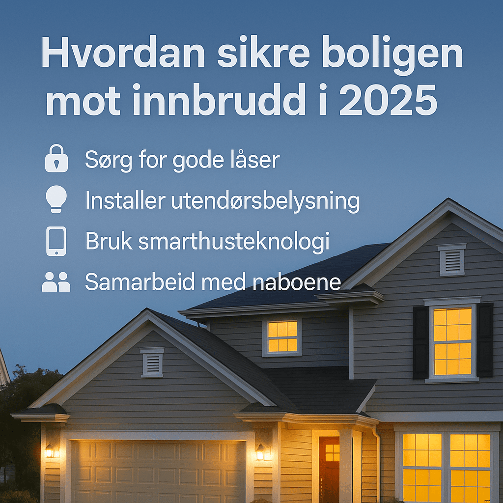 Hvordan sikre boligen mot innbrudd i 2025