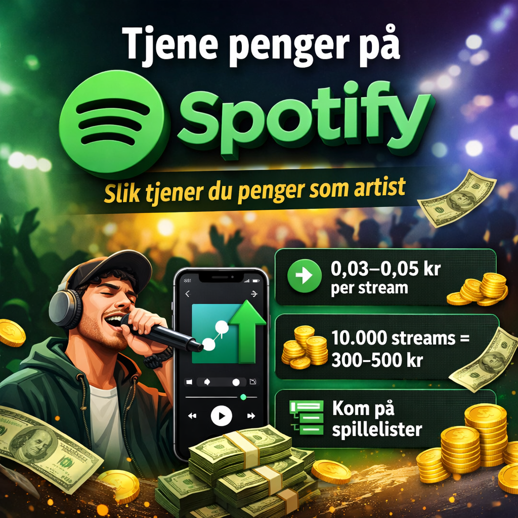 Tjene penger på Spotify – Slik gjør du det (for artister)